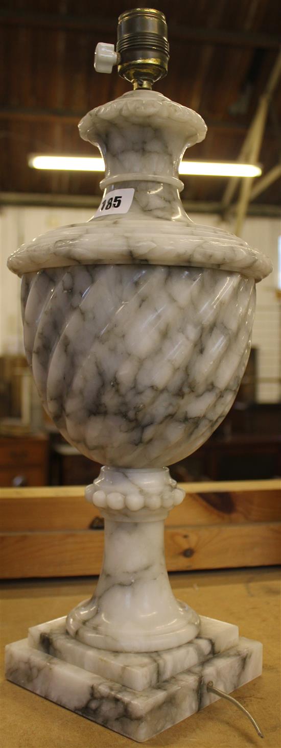 Marble lamp base